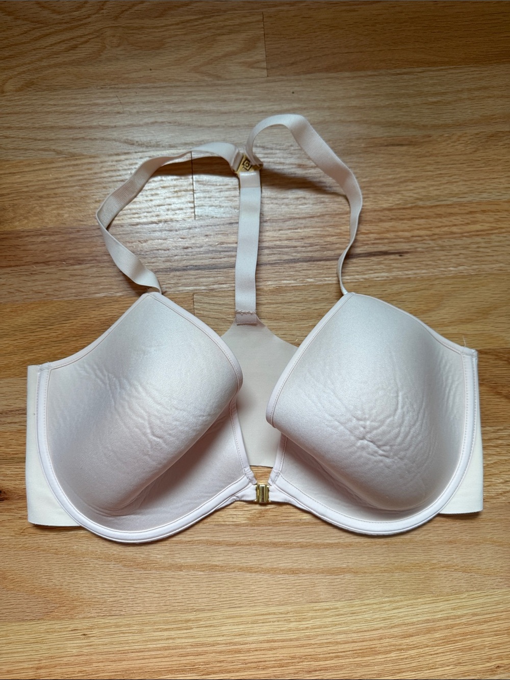 Thirdlove 24/7 Racerback Front-Closure Light Cream T-Shirt Bra